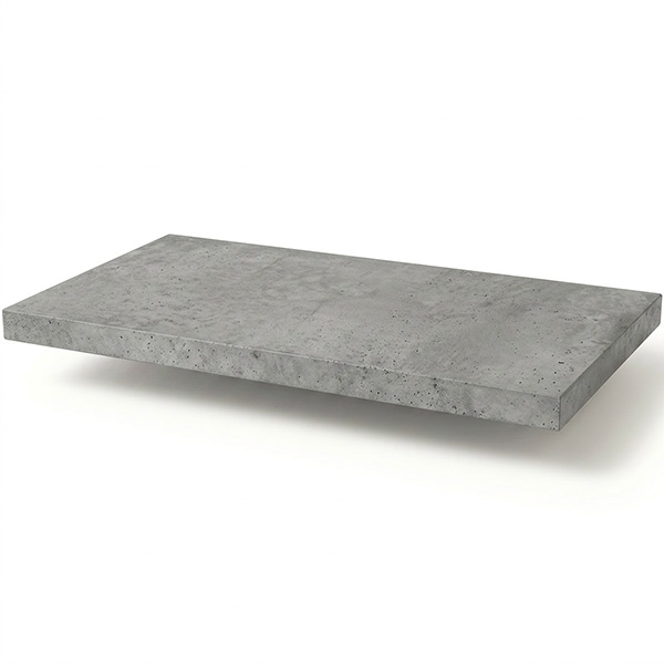 Pircher Ripiano Melaminico 4 Lati Bordati Grigio Cemento